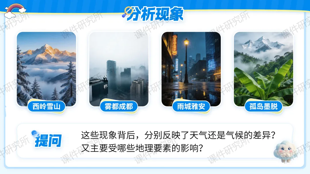 26版中考地理情境化复习:用“探秘天府气象”串起中考地理考点,天气与气候复习课原来可以这样讲!丨自营系列 第3张