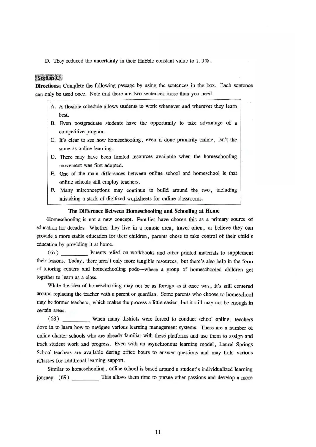 【高考】2023年上海市高考英语试卷真题(含答案解析) 第11张