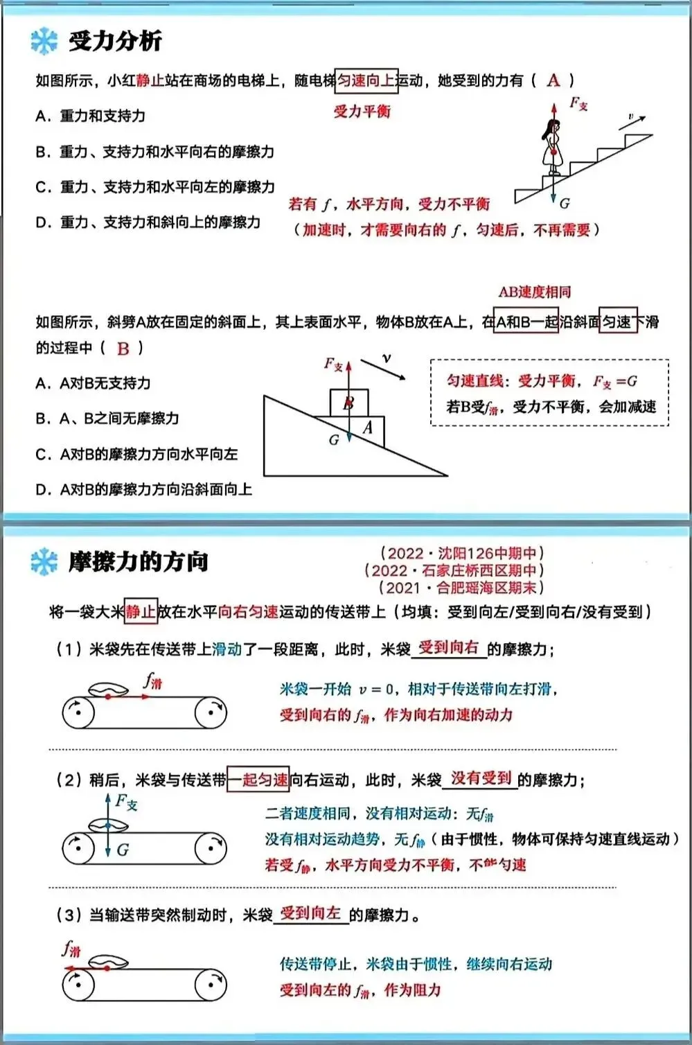 【中考复习】摩擦力题型归类(可下载打印) 第4张