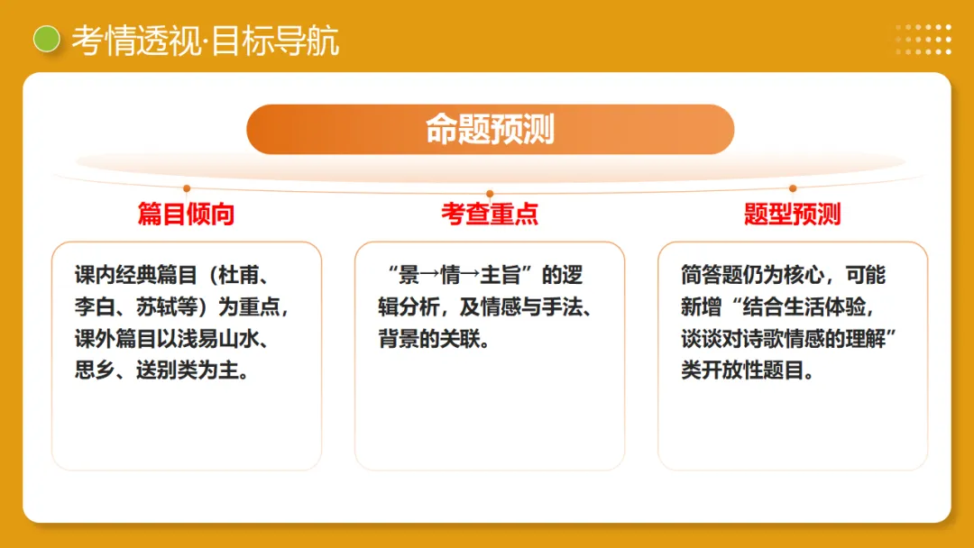 2026年中考复习古诗词阅读第4讲 情感主旨讲练测 第7张