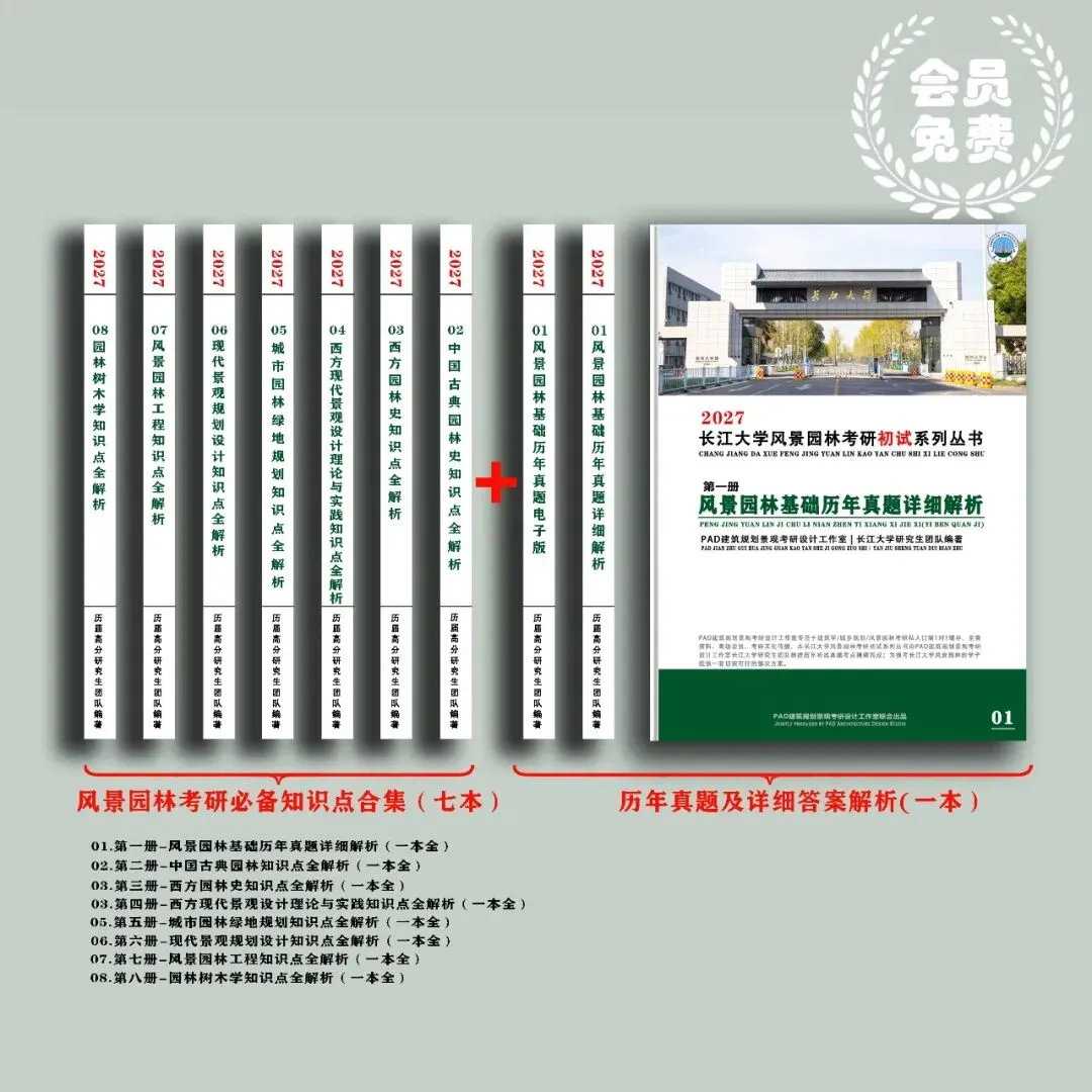 风景园林 | 长江大学风景园林考研历年真题,初复试全套资料,文末赠送历年! 第2张