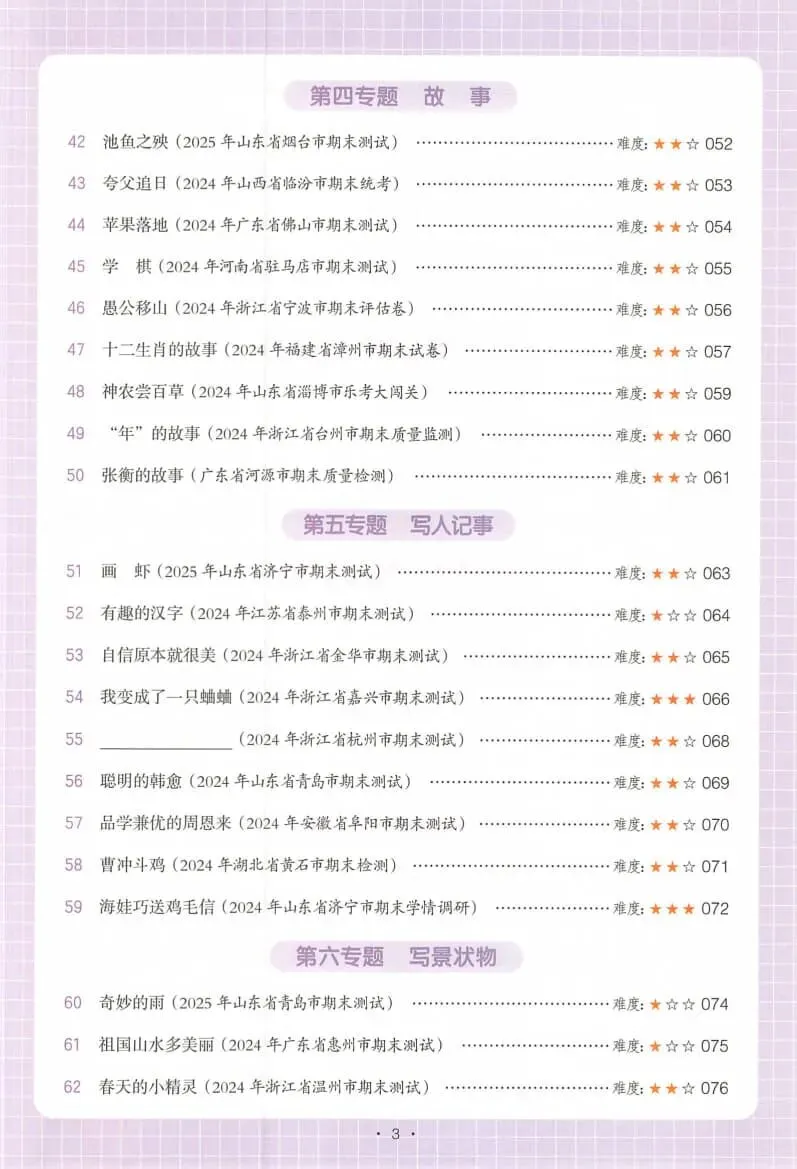 26版《一本小学语文阅读真题80篇》语文一二三四五六年级下册 第5张