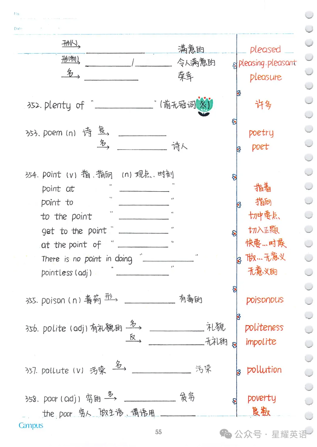 中考英语必考3500词汇 第54张