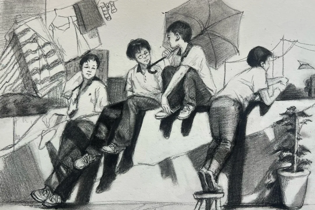 【创作草图带画】上海师范大学26真题《城市晨光》直播步骤示范!内含免费直播预约通道! 第7张