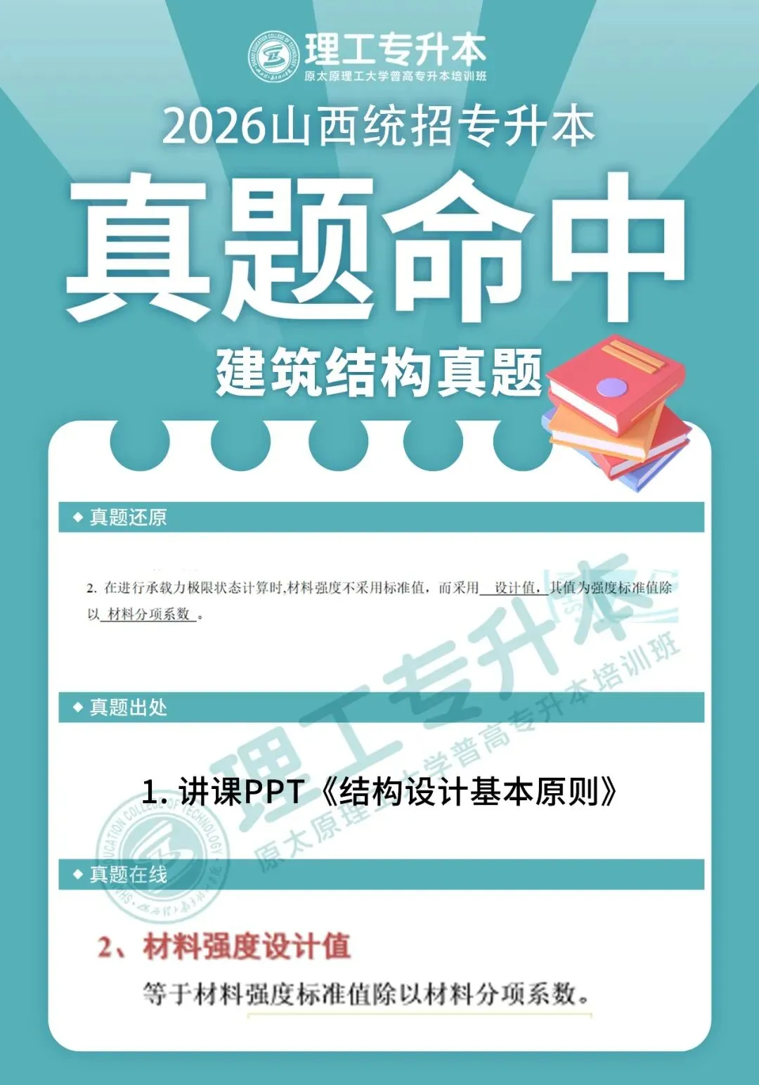 理工专升本真题复现,建筑结构命中40分! 第9张