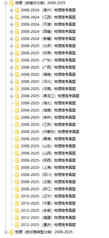 1978-2025年高考物理真题高清WORD版 电子版下载 第3张