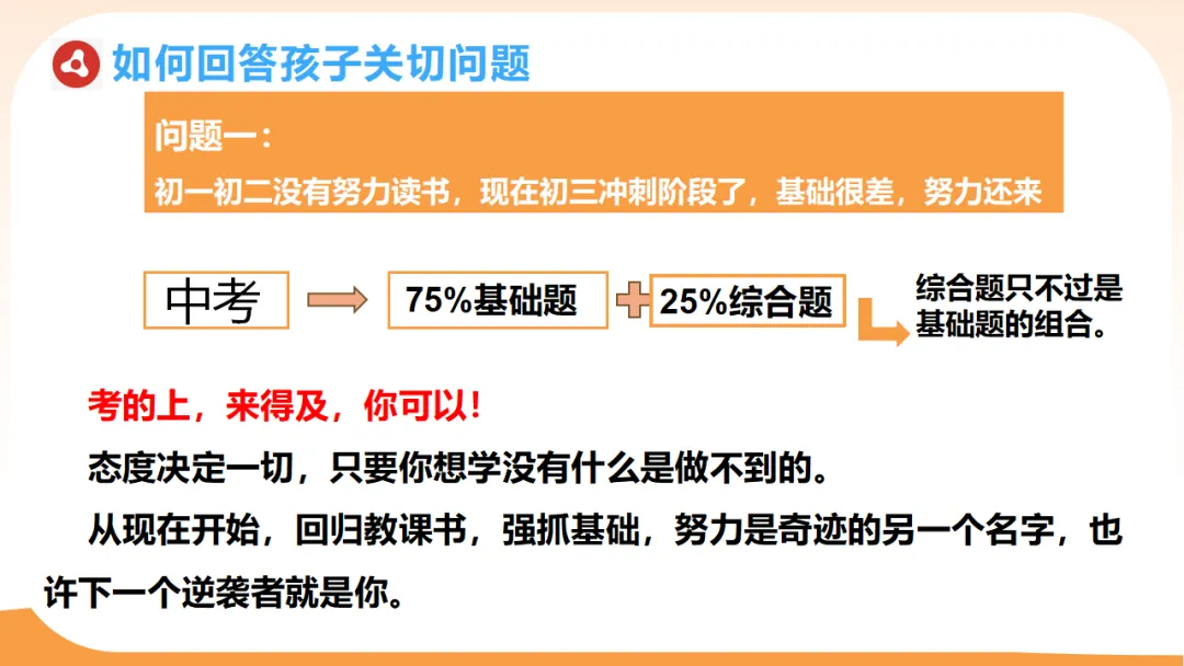【初三一模二模家长会ppt】模拟考试成绩分析,家校赋能冲刺中考,新手老师请疯狂保存(附78页ppt课件) 第67张 【初三一模二模家长会ppt】模拟考试成绩分析,家校赋能冲刺中考,新手老师请疯狂保存(附78页ppt课件) 第67张