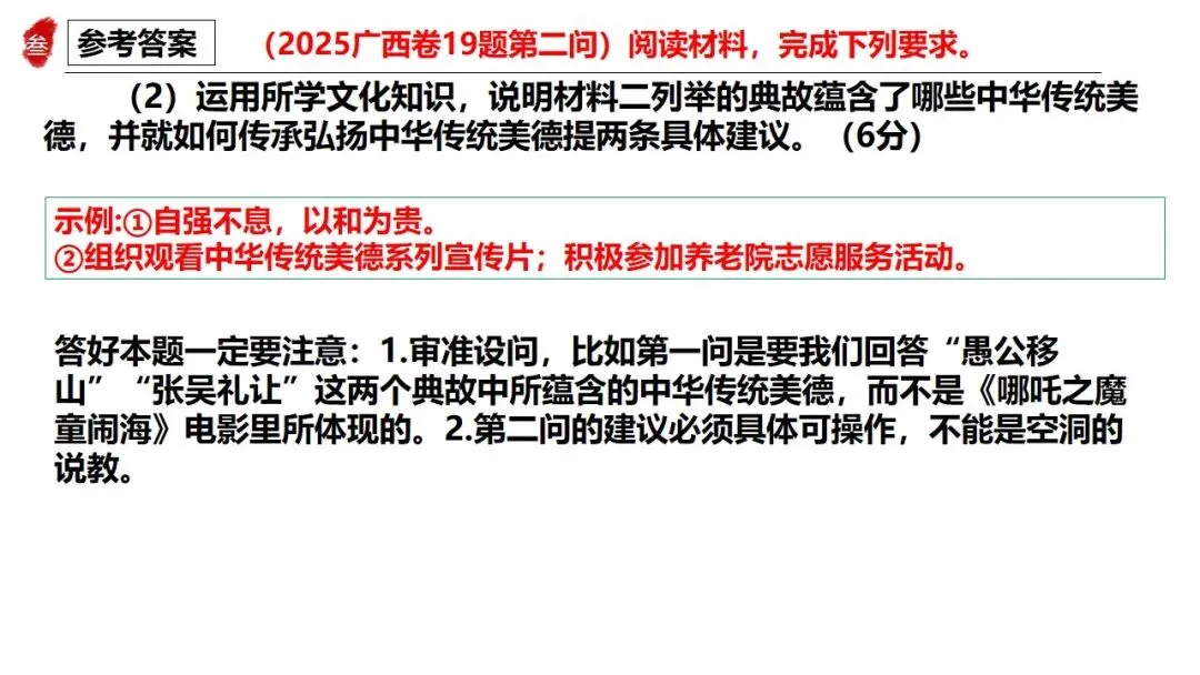 高正团队2026跟着真题学答题专题5 文化传承与文化建设 第6张