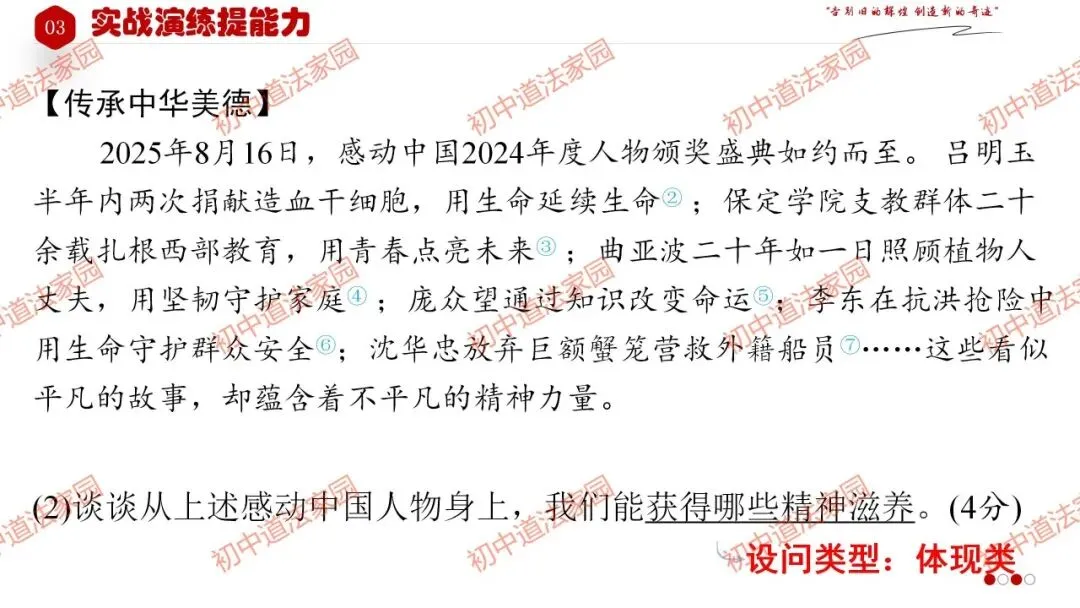 中考政治丨道德与法治一轮复习 专题21 守望精神家园 第28张