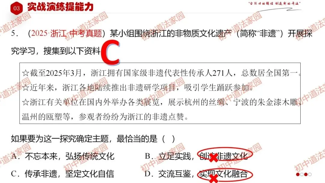 中考政治丨道德与法治一轮复习 专题21 守望精神家园 第36张