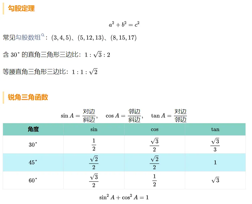中考数学必考知识点总结 第9张