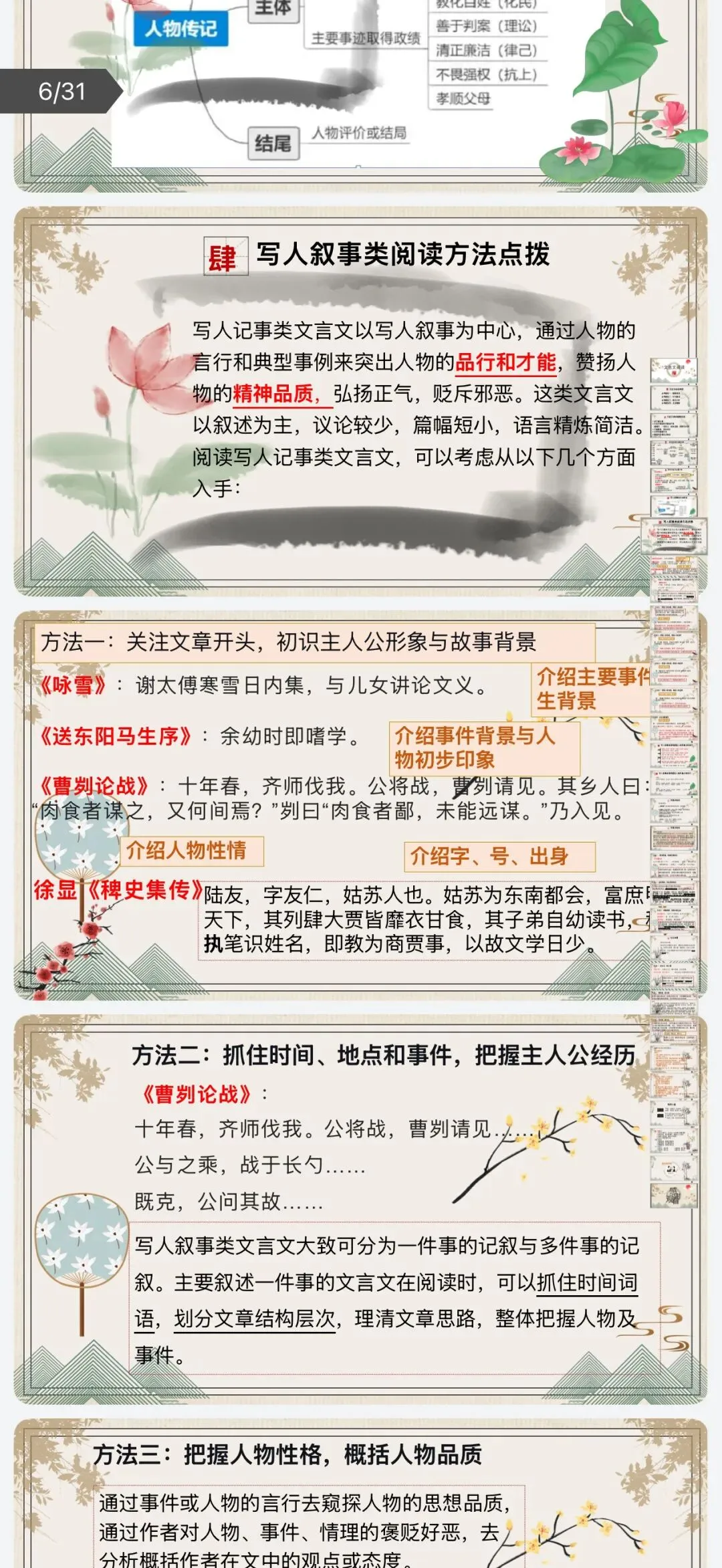 中考文言文阅读理解综合复习课件 第4张