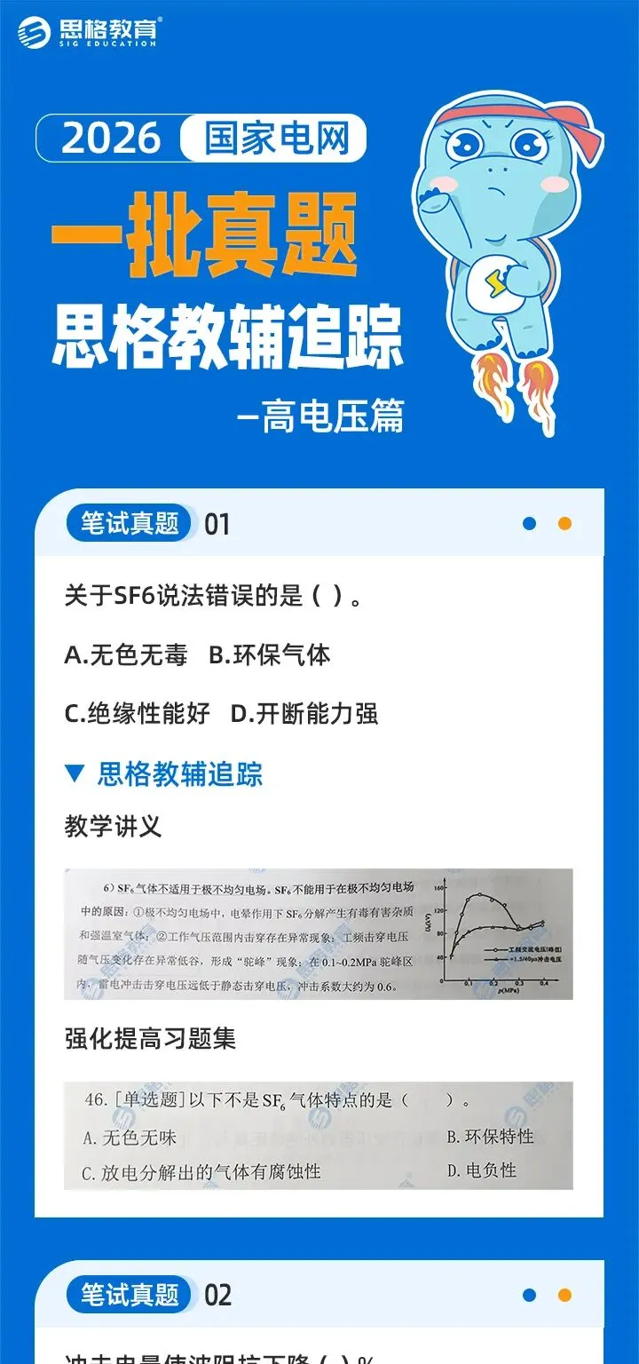 2026国网二批考试真题汇总高电压篇 | 我们从不押题,我们的课程内容就是考点 第2张