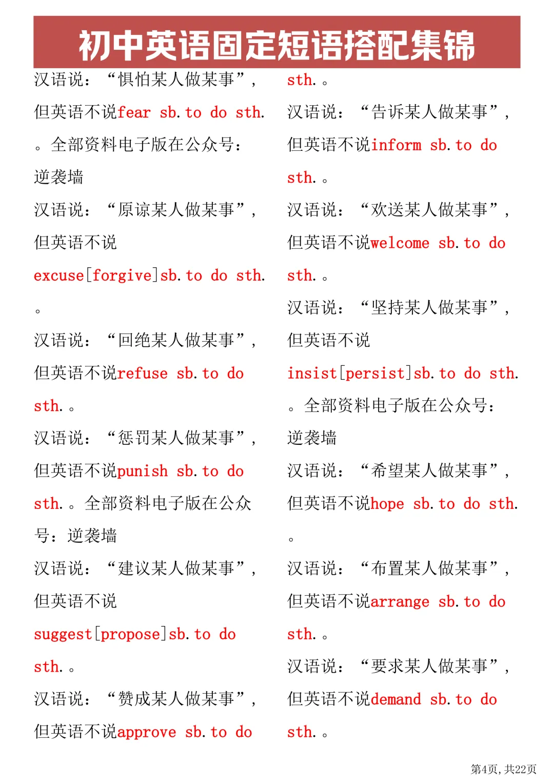 中考英语短语语法训练-CE010 第9张 中考英语短语语法训练-CE010 第9张