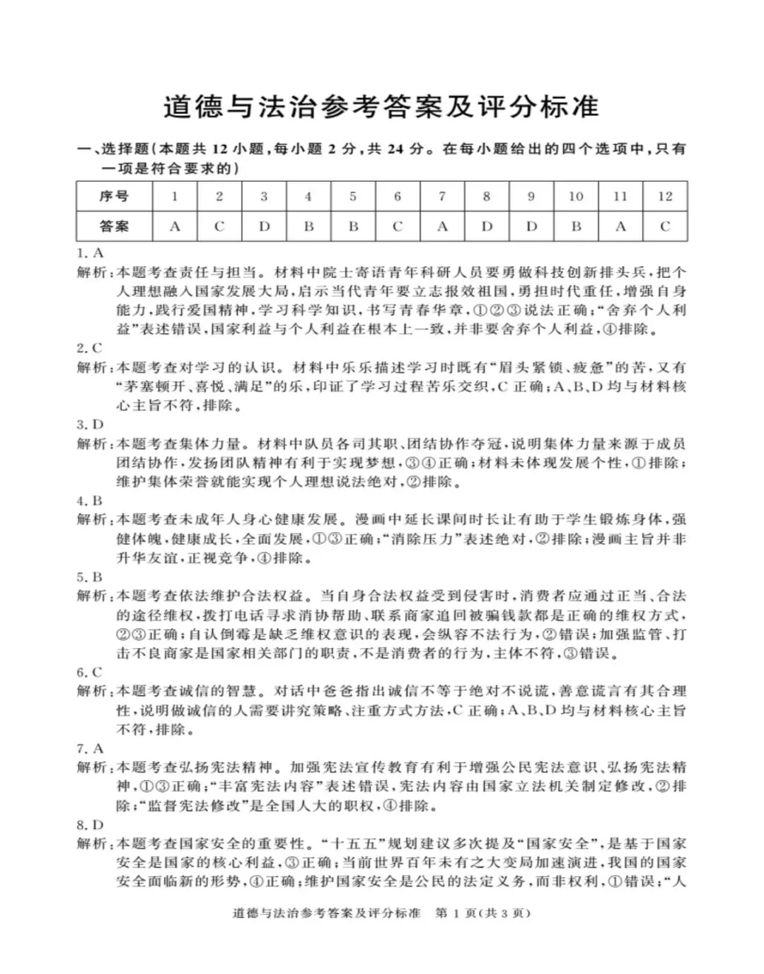 百校联赢2026初三一模真题卷及答案!试卷分享!! 第6张