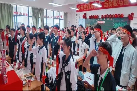 百日鏖战,中考必胜——河源市深河中学2026届中考百日誓师活动圆满举行 第23张