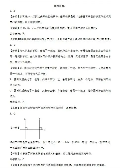 上海4下数学:教材同步月考试卷(含答案+解析) 第9张