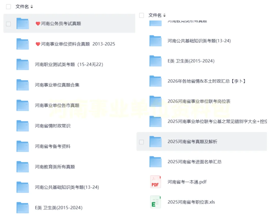 河南省2026年事业单位真题答案全套资料包PDF版网盘下载(联考+各省份历年+备考资料,职测+综应,ABCDE类) 第2张 河南省2026年事业单位真题答案全套资料包PDF版网盘下载(联考+各省份历年+备考资料,职测+综应,ABCDE类) 第2张