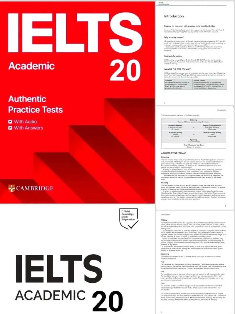 剑20《剑桥雅思真题20》及答案-电子版PDF+音频mp3 免费下载(完整版) 第3张
