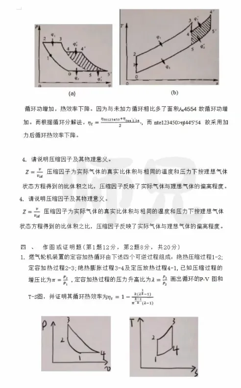 【历年真题】重点985~西北工业大学-工程热力学-来袭,收藏! 第7张