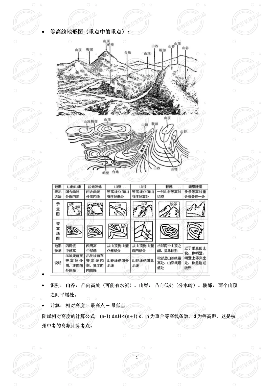 中考《地理》总复习:核心知识高频考点全浓缩在这7页纸里了 第3张