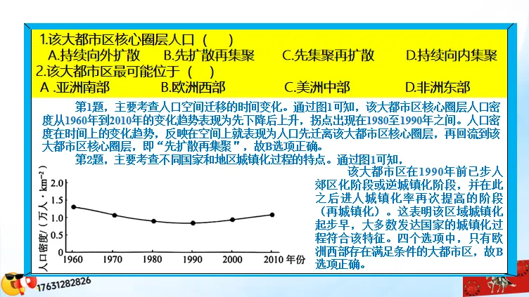 微专题《高考真题分类官方解析》:城镇化及其影响(选自“城市与人类环境”) 第16张