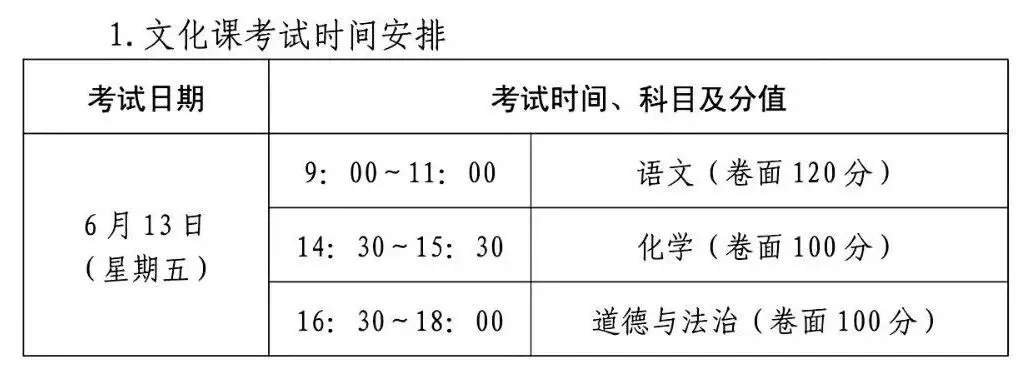  2026年山东省中考统考时间安排 第2张