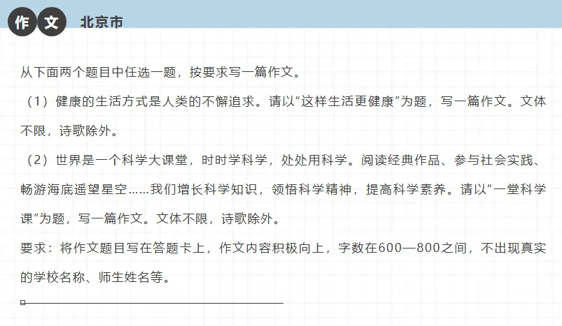 2025北京市中考作文范文 第1张