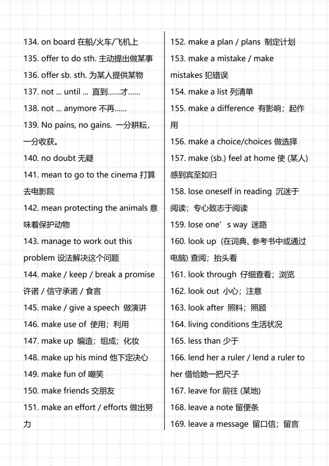 【中考英语】新课标重点短语搭配 高分必备 第7张