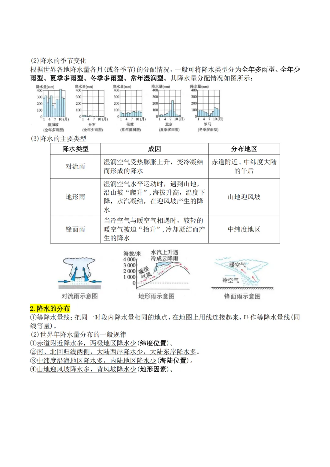 2026年中考地理必背知识点总结(可下载) 第6张