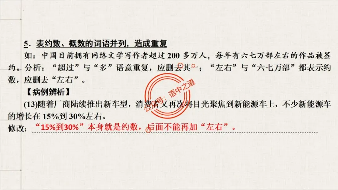 【对标真题+影视剧】语文病句【思维导图+知识表格】式全讲透 第91张