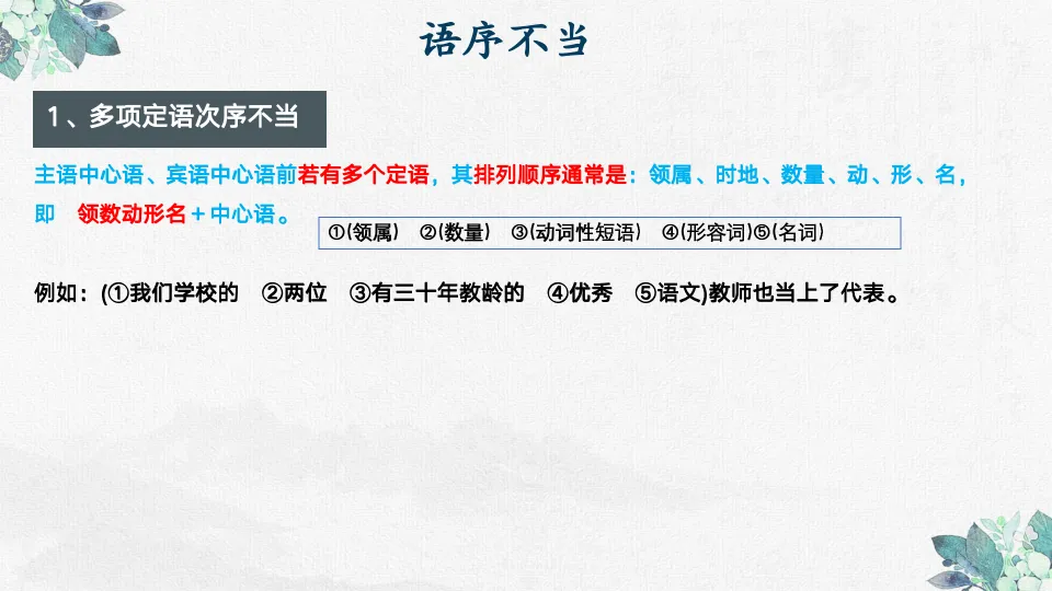 【初中语文】冲刺中考!高频·修改病句整合复习课件 第7张 【初中语文】冲刺中考!高频·修改病句整合复习课件 第7张
