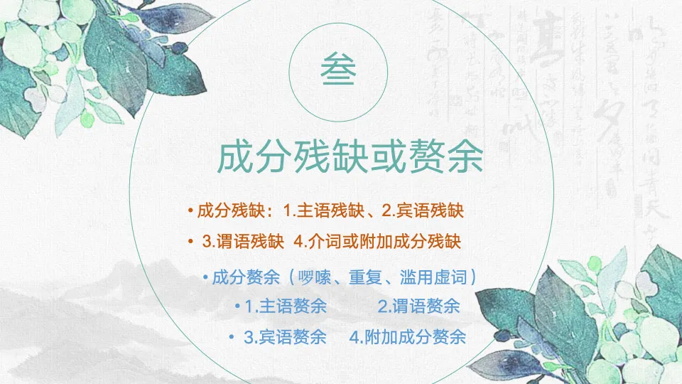 【初中语文】冲刺中考!高频·修改病句整合复习课件 第14张 【初中语文】冲刺中考!高频·修改病句整合复习课件 第14张