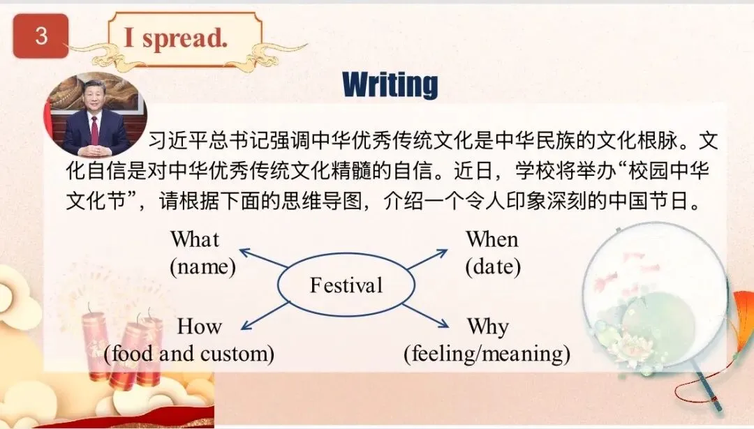 一节有温度、有深度的中考英语复习课:曾颖老师 “节日文化” 教学设计与黄喜元老师点评 第10张 一节有温度、有深度的中考英语复习课:曾颖老师 “节日文化” 教学设计与黄喜元老师点评 第10张
