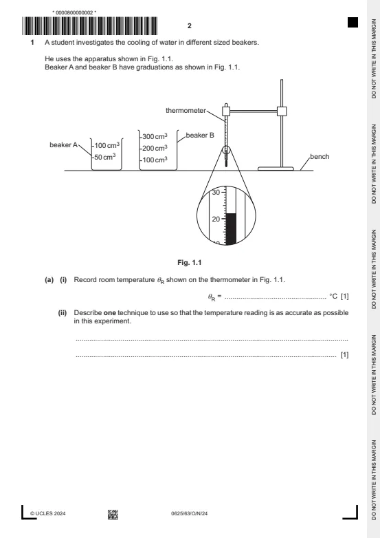 ~IGCSE物理0625历年真题免费分享:附考查内容&考试形式 第2张