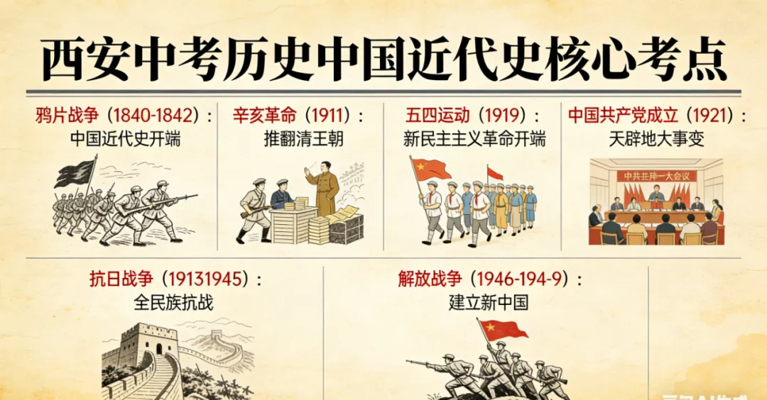 西安中考历史|近5年真题复盘+命题趋势+核心考点+备考干货 第5张