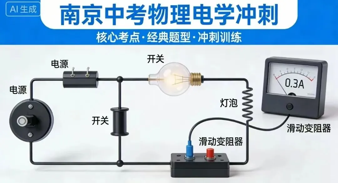 南京中考物理冲刺(下)|电学+实验+易错坑 提分必看 第1张