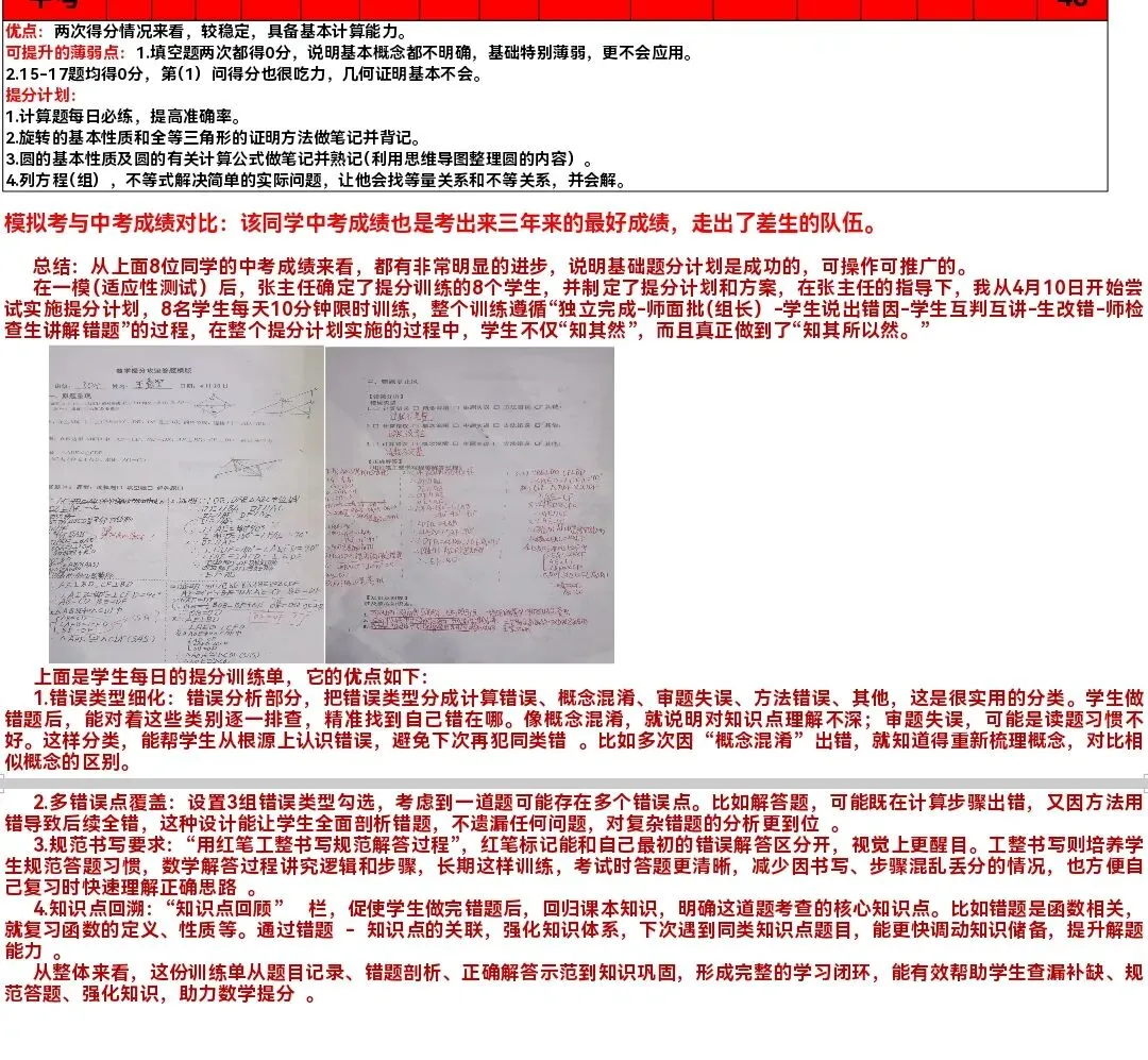 【中考备考】20天!基础薄弱生数学提分,就靠这一套落地方案 第2张 【中考备考】20天!基础薄弱生数学提分,就靠这一套落地方案 第2张