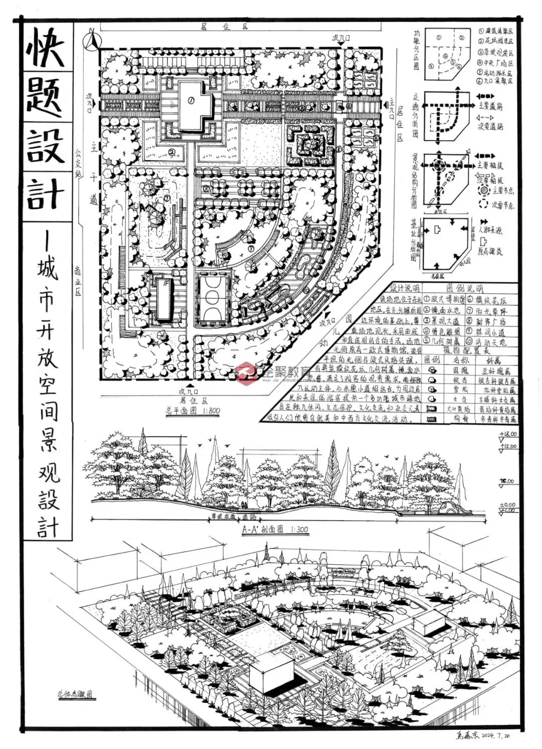 【城市广场设计】|合肥工业大学2023真题 第55张