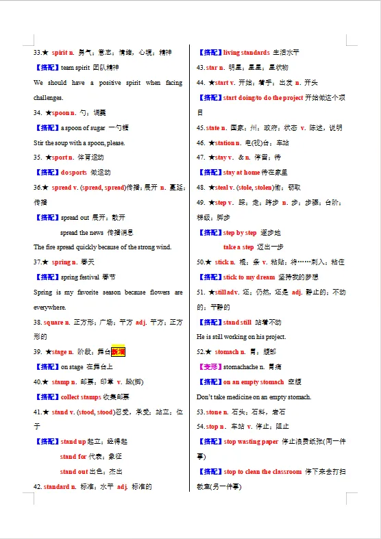 冲刺中考——2026年中考课标英语《30天熟记中考英语1600词》(背诵+默写版),电子版可下载可打印 第24张 冲刺中考——2026年中考课标英语《30天熟记中考英语1600词》(背诵+默写版),电子版可下载可打印 第24张