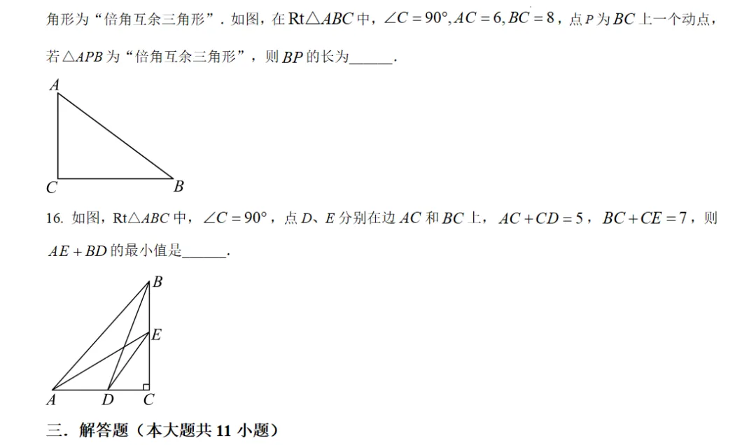 中考冲刺三·专题特训 第9张