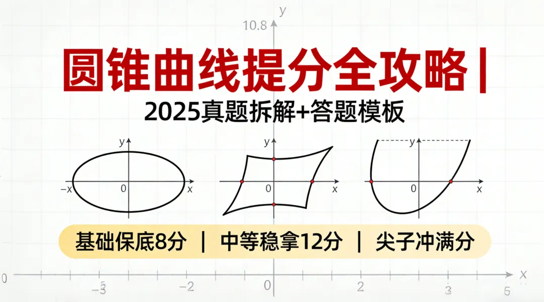 高二数学圆锥曲线丢分?真题拆解 + 分层提分方案 第2张