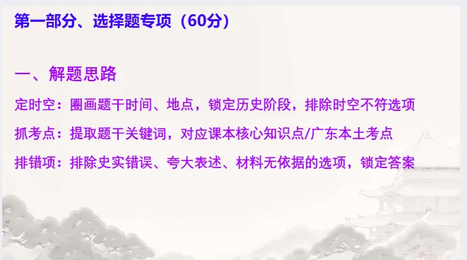 中考历史·二轮复习课件【专项突破---真题·模板·思路】 第6张