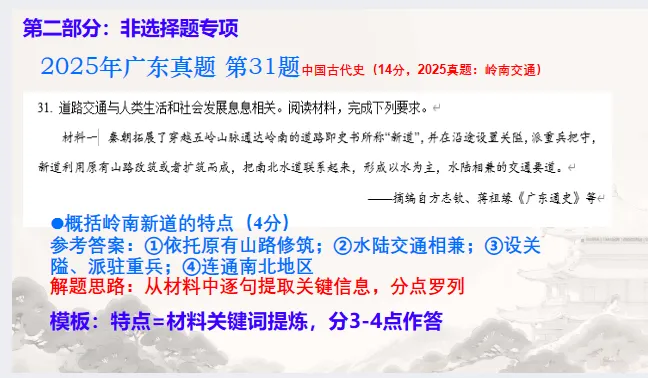 中考历史·二轮复习课件【专项突破---真题·模板·思路】 第13张