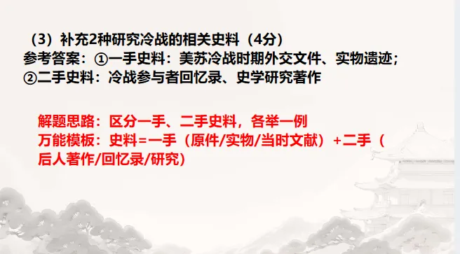 中考历史·二轮复习课件【专项突破---真题·模板·思路】 第25张