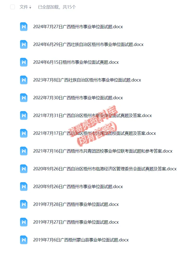 广西梧州事业单位面试真题及参考答案13套 第2张