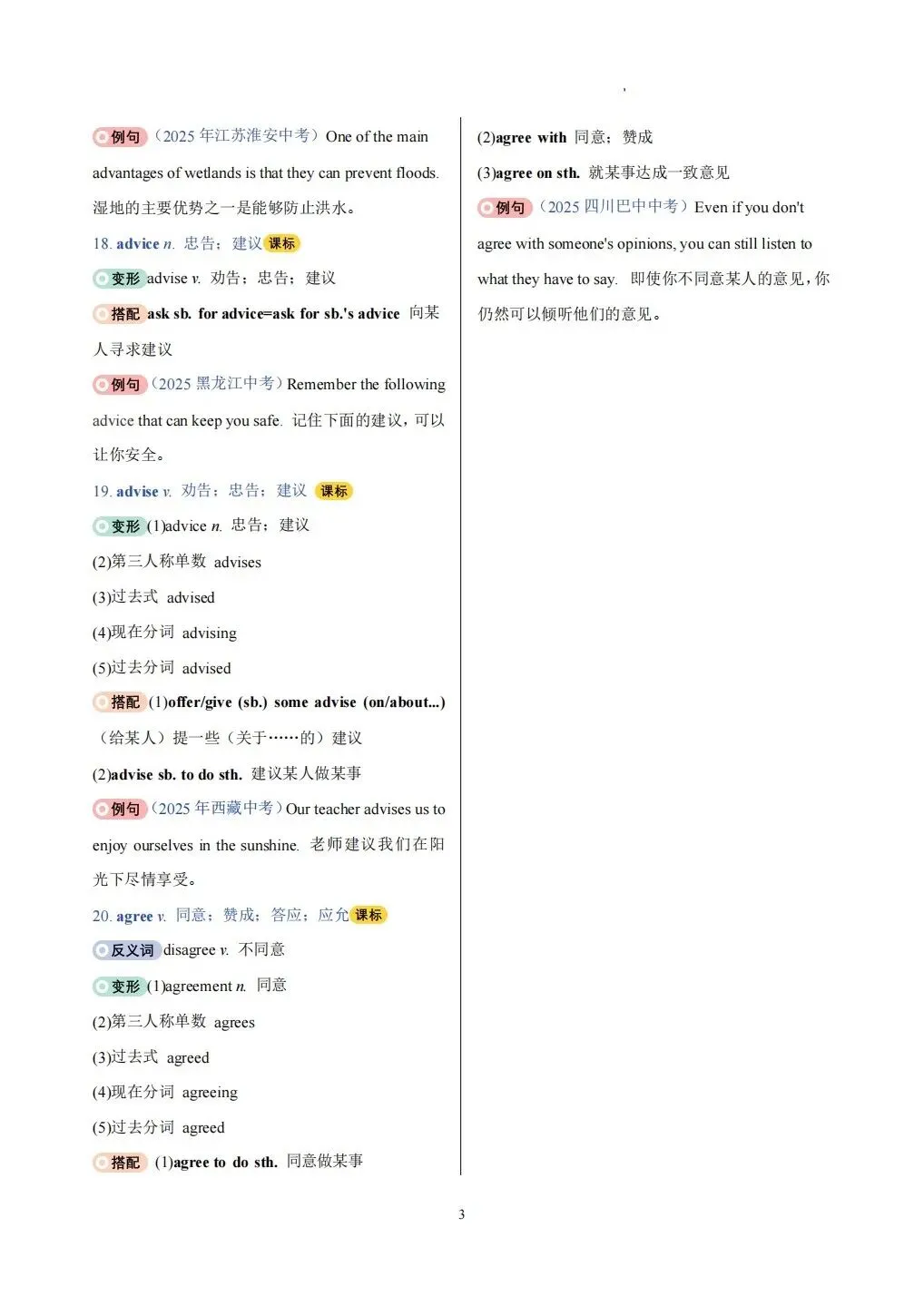中考高频词汇变形归纳背默Day1-Day10 第5张