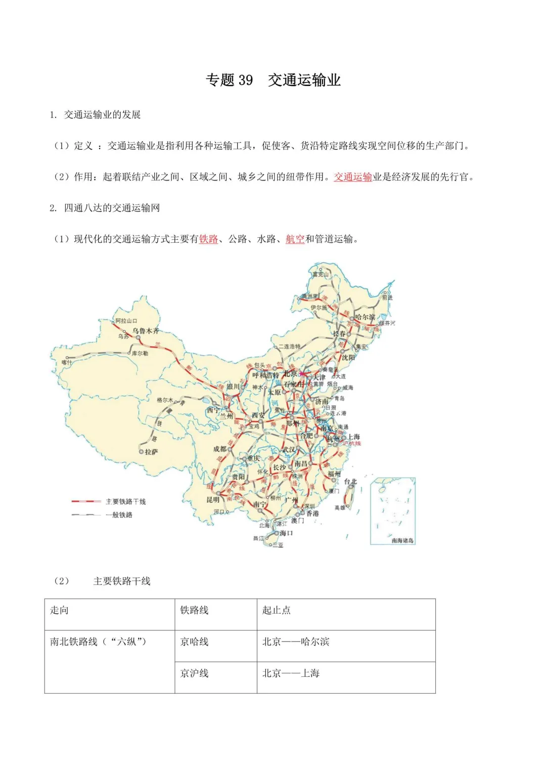 2026中考地理总复习知识点默写+背诵清单 第14张