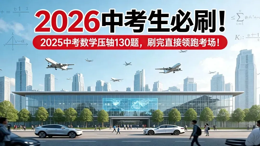 2026中考生必刷!2025中考数学压轴130题,刷完直接领跑考场! 第3张