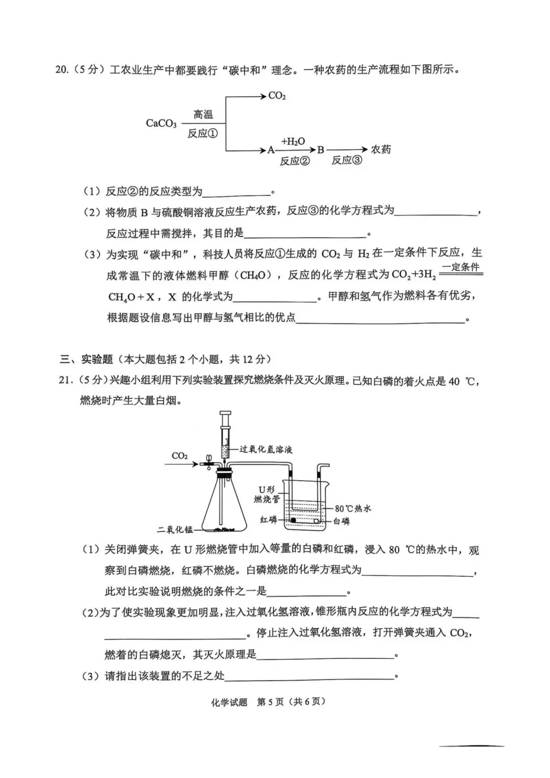2025重庆中考全科试卷(含答案)+评分标准公布!(附真题下载) 第29张 2025重庆中考全科试卷(含答案)+评分标准公布!(附真题下载) 第29张